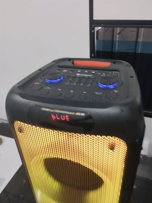 Caixa de Som Bluetooth Sumay com LED – Perfeita pra Festas!