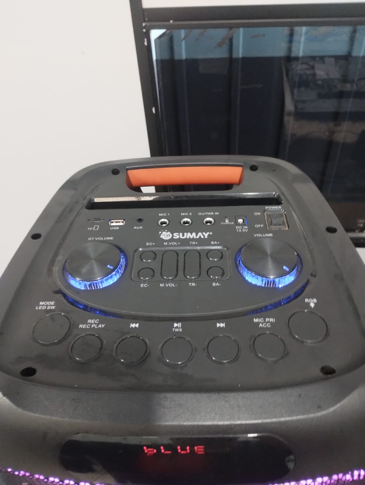 Caixa de Som Bluetooth Sumay com LED – Perfeita pra Festas!